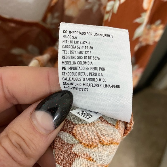 American eagle newer tag floral baby doll blouse size XS - Picture 6 of 8